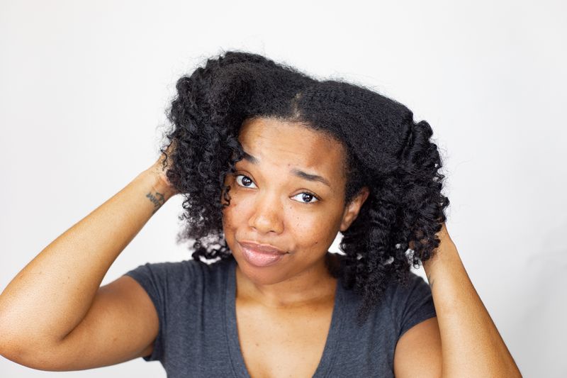 No Wash Define And Go On Short Natural Hair Using The Shingling Method